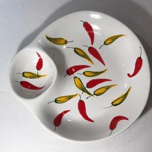 Vintage 1991 Ancora Chips & Salsa Serving Tray